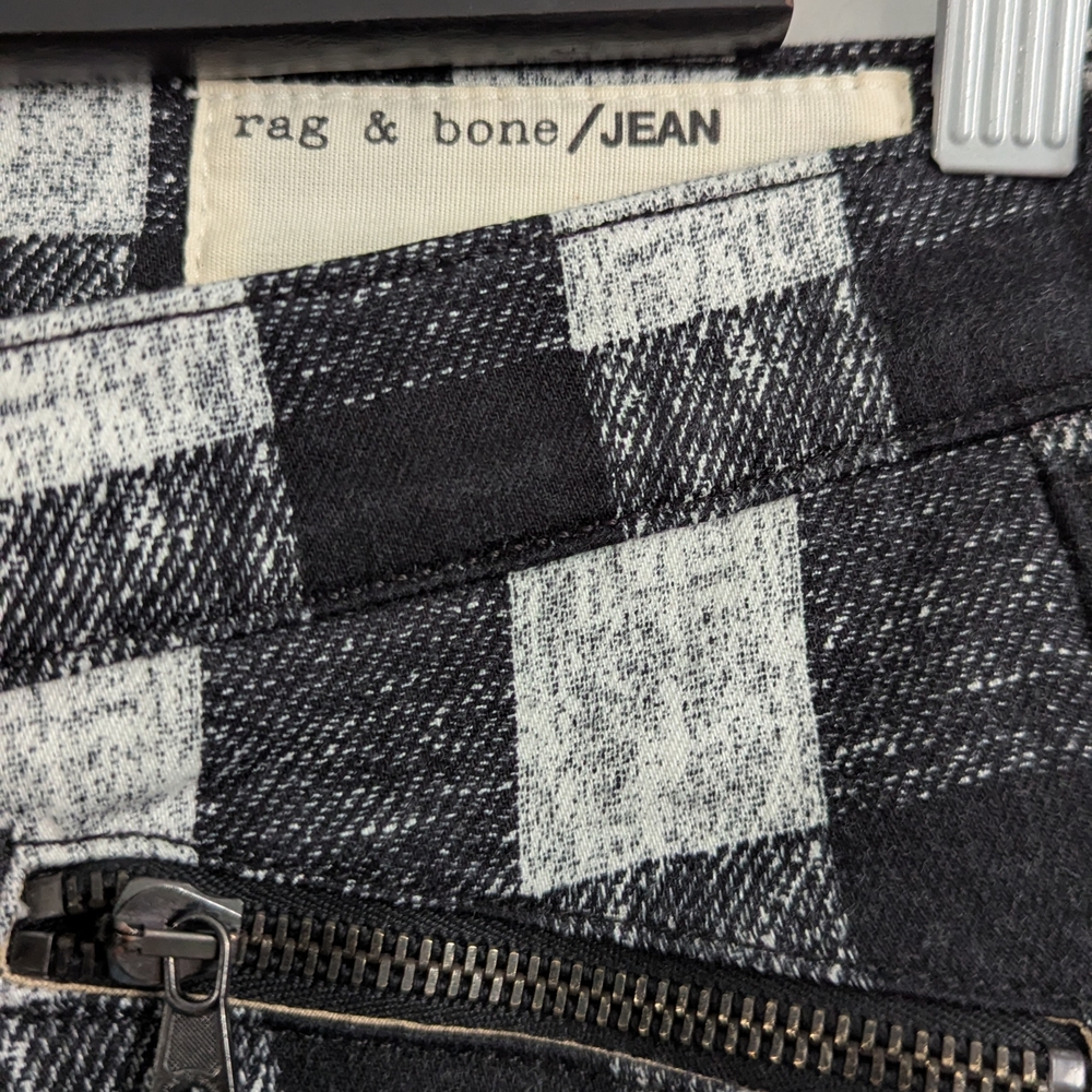 Rag & Bone Plaid Skinny Jeans
